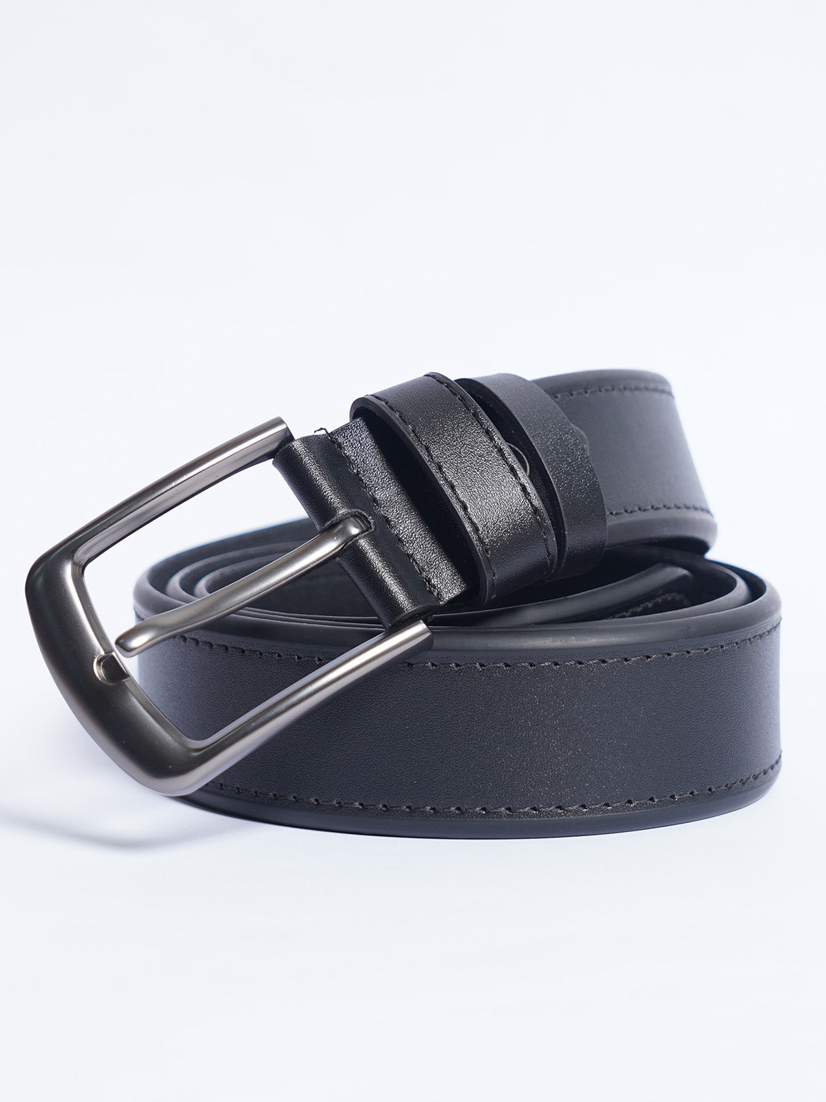 Black Leather Belt For Men